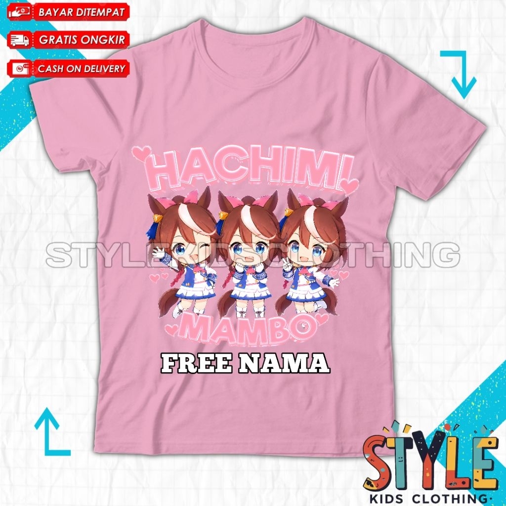 Hachimi Mambo Chibi เสื้อยืดเด็กชื่อฟรี / Hachimi Mambo Chibi เสื้อยืดเด็ก
