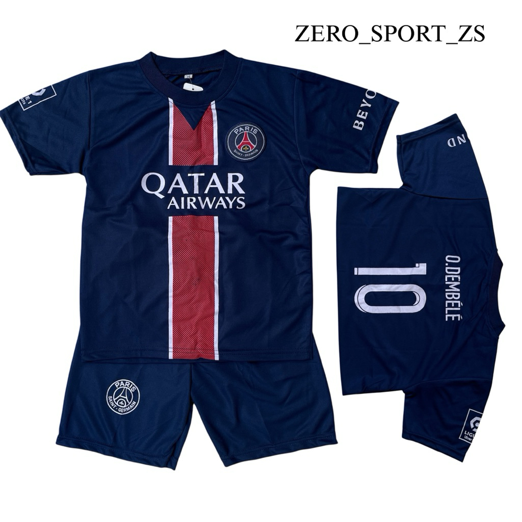 ใหม่ล่าสุด PSG KIDS FOOTBALL SHIRT SET 2026-2027 / KIDS FOOTBALL JERSEY SET / KIDS SPORTSWEAR