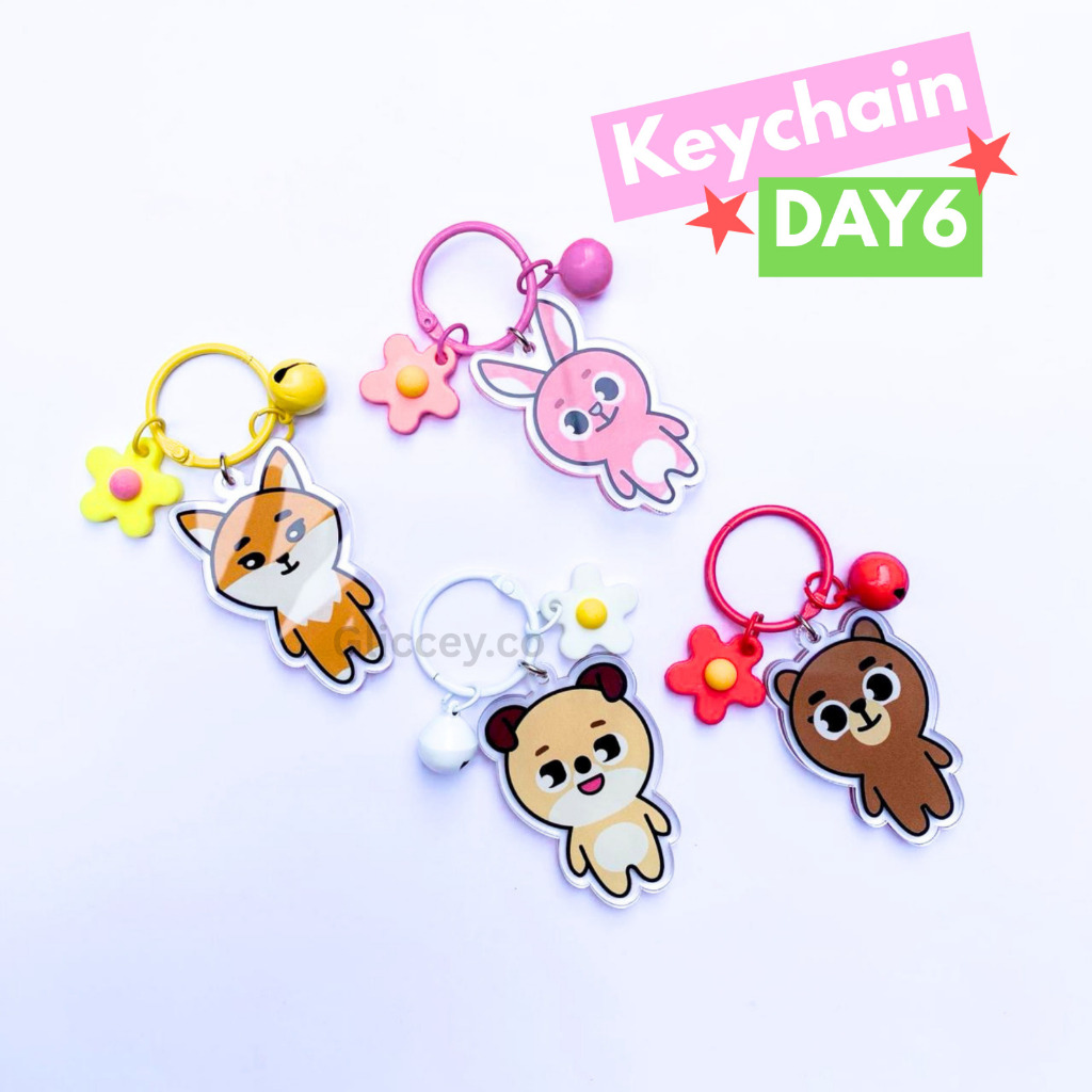 GANTUNGAN BAGCHARM DAY6 KEYCHAIN / KPOP KEYCHARM DAY6 KEYCHAIN