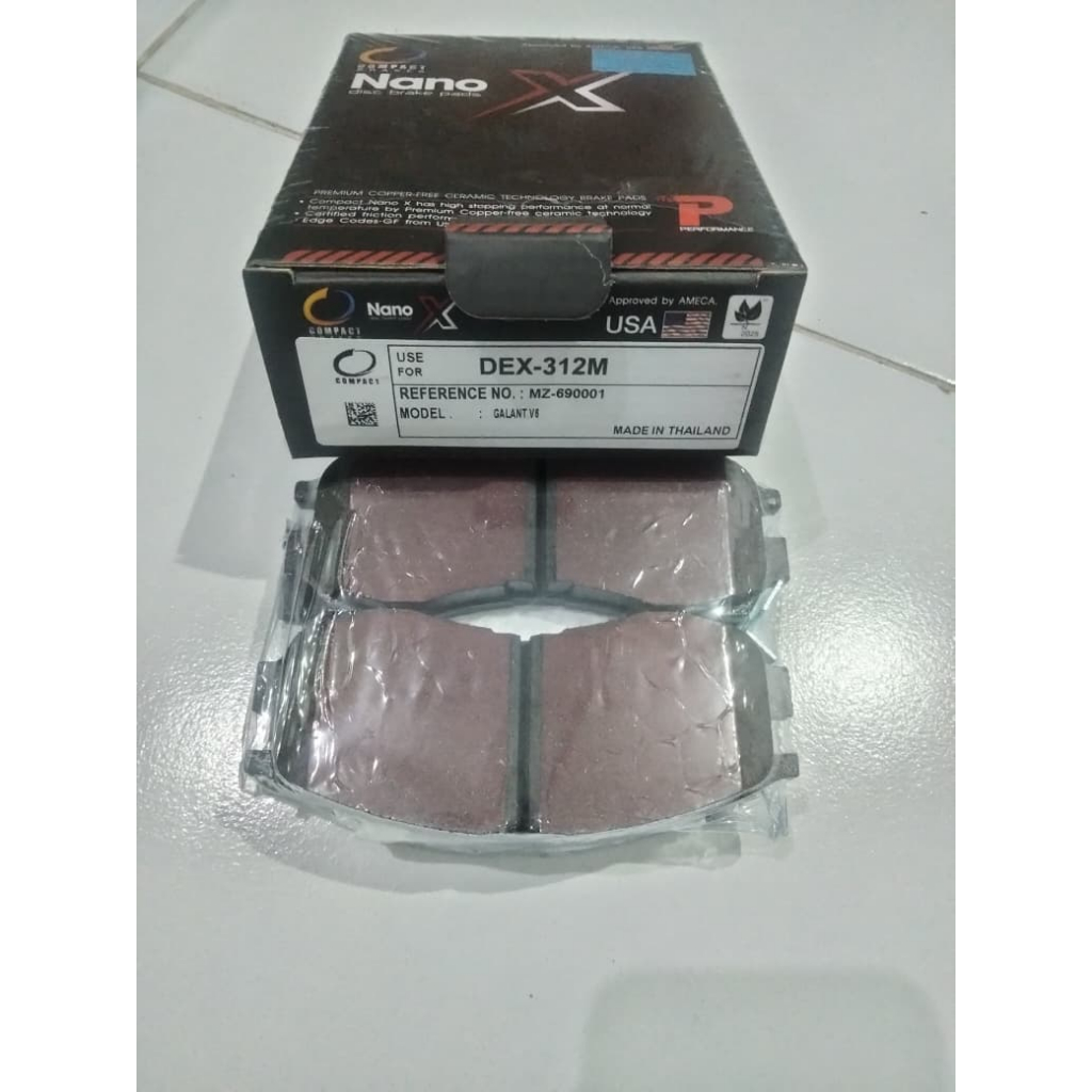 1 ชุดผ้าดิสเบรค/ผ้าเบรค Mitsubishi Galant V6 VR Lele E50 / Galant ST Hiu EA5A / VR4 EC5A Compact Pre