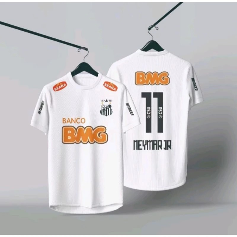 SANTOS 2011 HOME & PINK ฉบับพิเศษ NEYMAR JR JERSEY ฟรีชื่อและหมายเลขกลับ