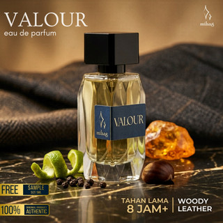Parfum Pria Tahan Lama VALOUR edp by MIHAG - Wangi Kantor & Date Night Mewah (Woody Leather Premium)