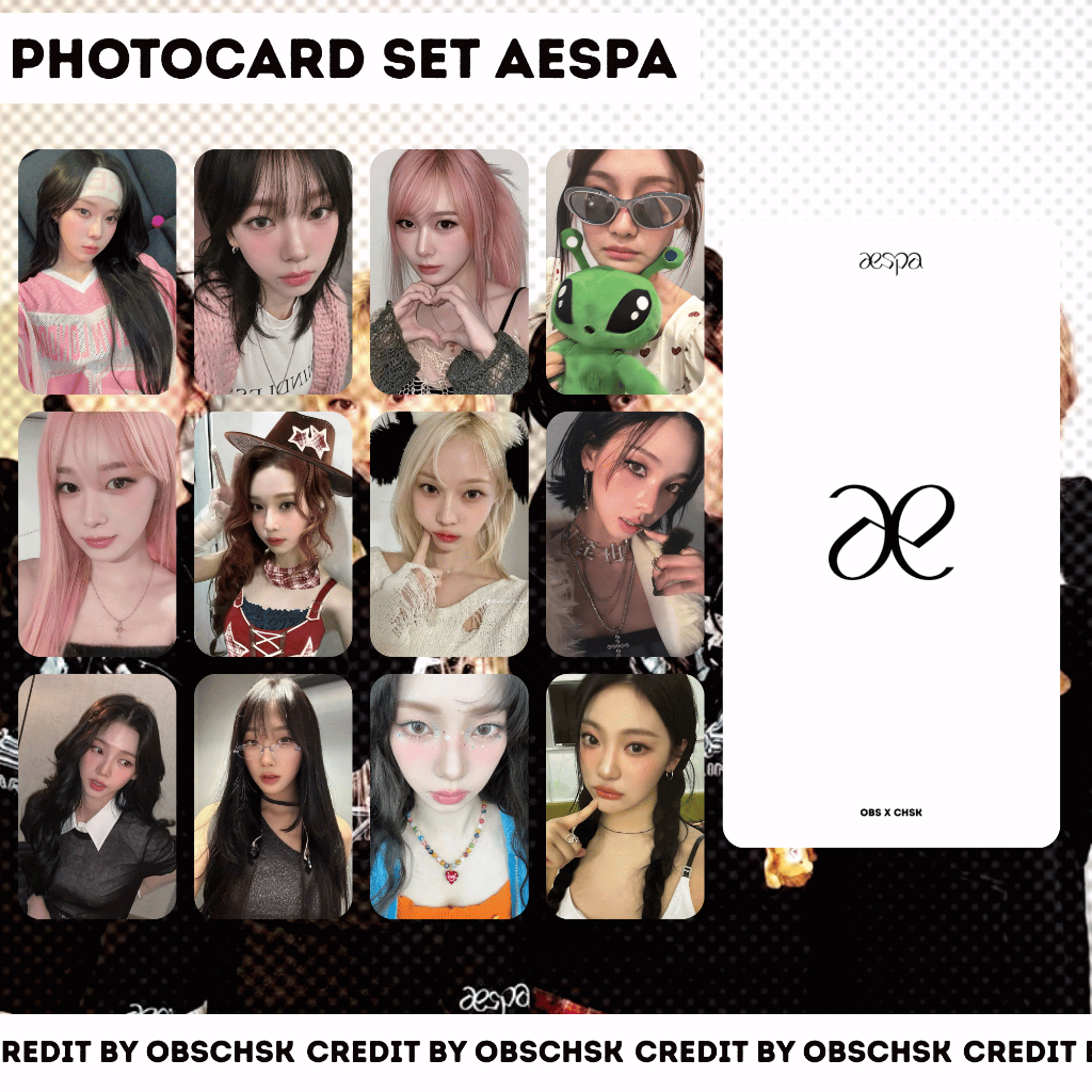 Photocard SET KPOP AESPA / Photocard Unoffcial Aespa / PC Unoff Winter Karina Giselle ningningning