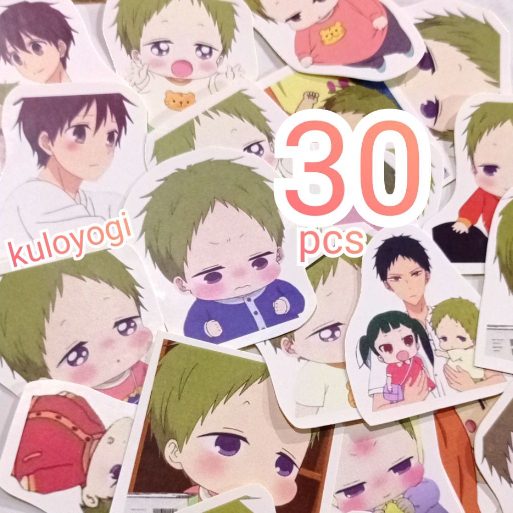 สติ๊กเกอร์ Gakuen Babysitters (School Babysitters) สติ๊กเกอร์อนิเมะ 30 ชิ้น Kotarou Kashima Ryuuichi