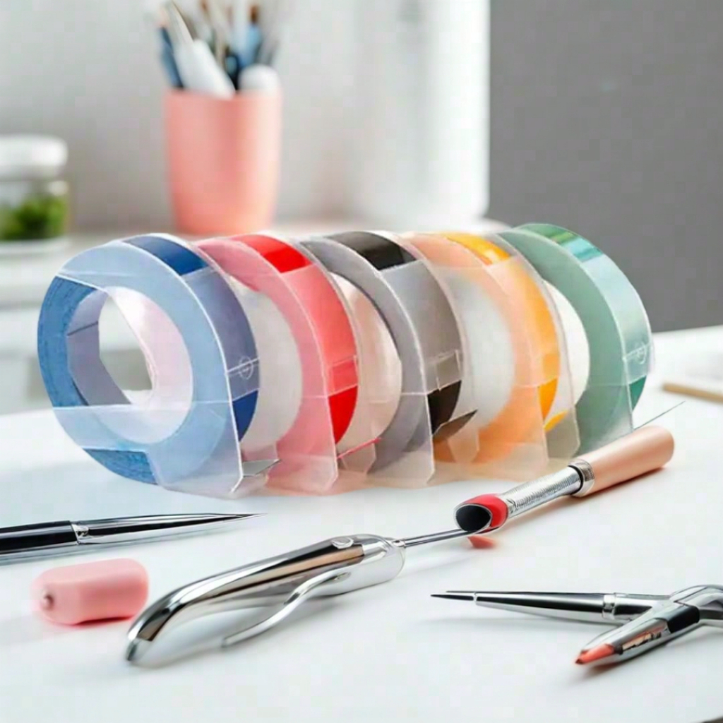 MESIN ริบบิ้นเติม dymo no แบรนด์สําหรับเครื่องเครื่องทําฉลาก dymo 1610 ชนิดนูน