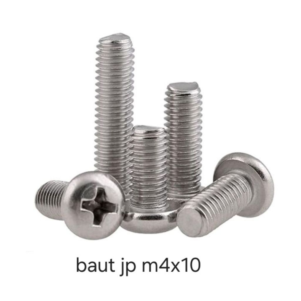 น็อต Jp m4x10 สําหรับขันท่อผ้าม่าน ฟรีต๊าป