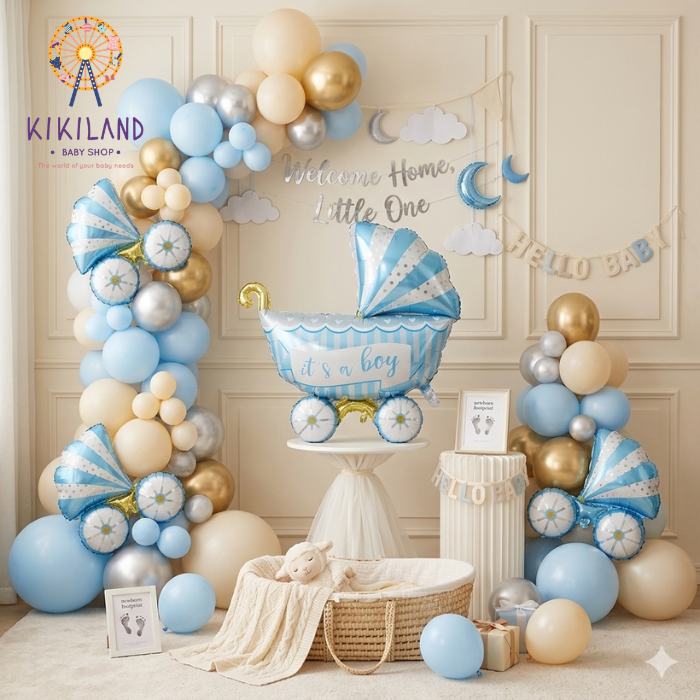 BABY BORN BORN BIRTHDAY PARTY FOIL BALLOONS