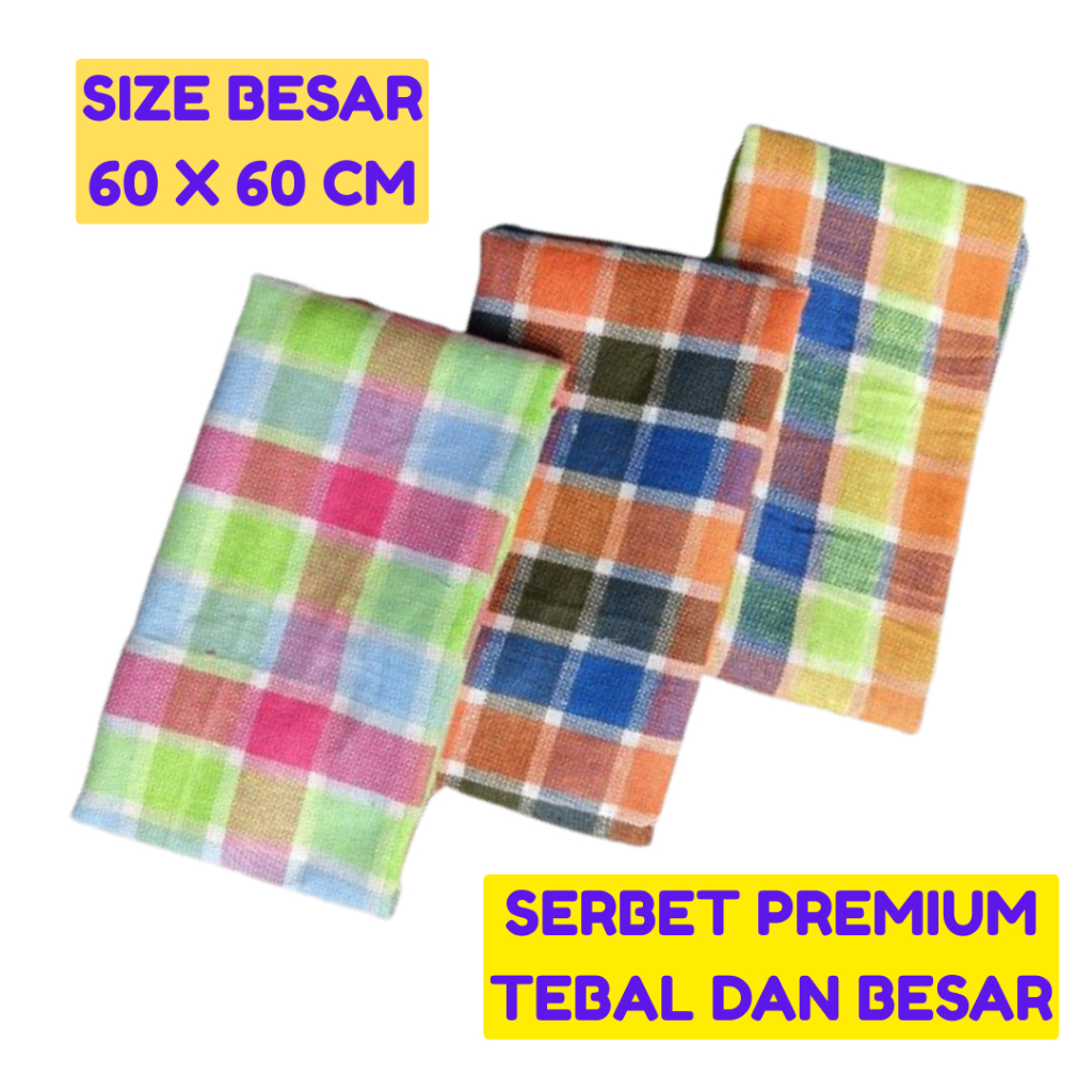 RETAIL PLAID NAPKINS / SUPER JUMBO THICK PREMIUM NAPKINS / DISHWEAR / ผ้า