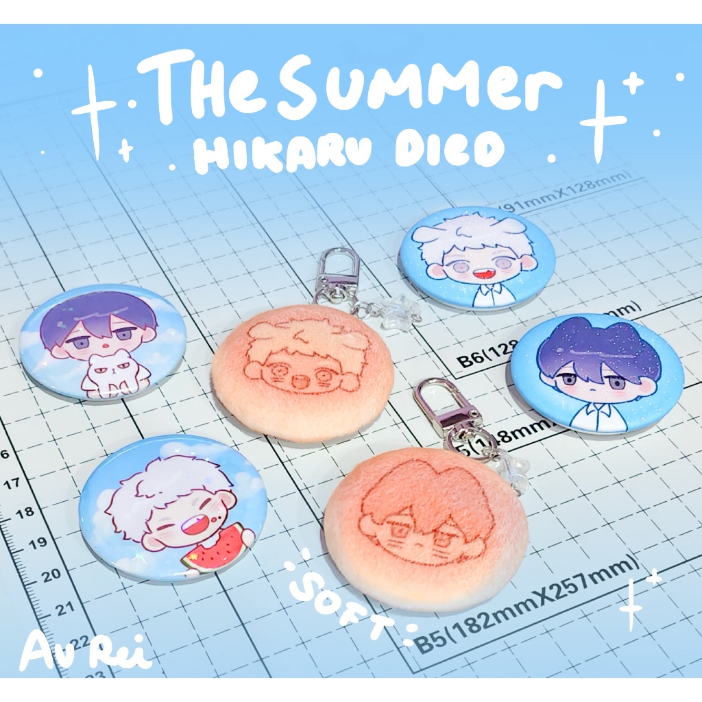แฟนมังงะหวาน hikaru summer merch by au rei hikaru yoshiki pin