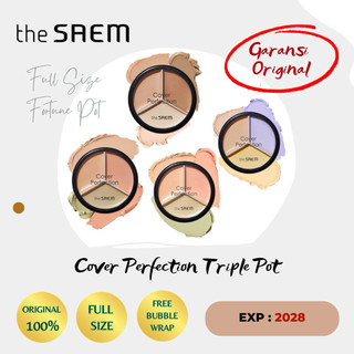 [READY] The SAEM Cover Perfection Triple Pot Concealer - The Saem Color Corrector