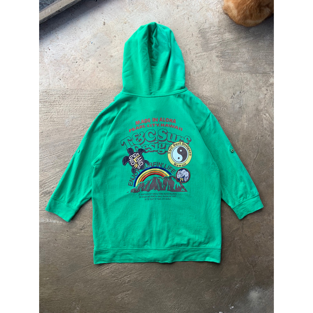 Zipper Hoodie Vintage Y2K T&C Surf Design