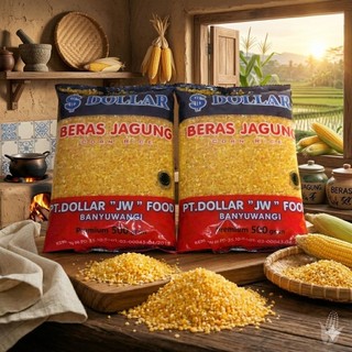 Beras Jagung Dollar Premium Kemasan 500gram, Murah meriah dan bisa COD