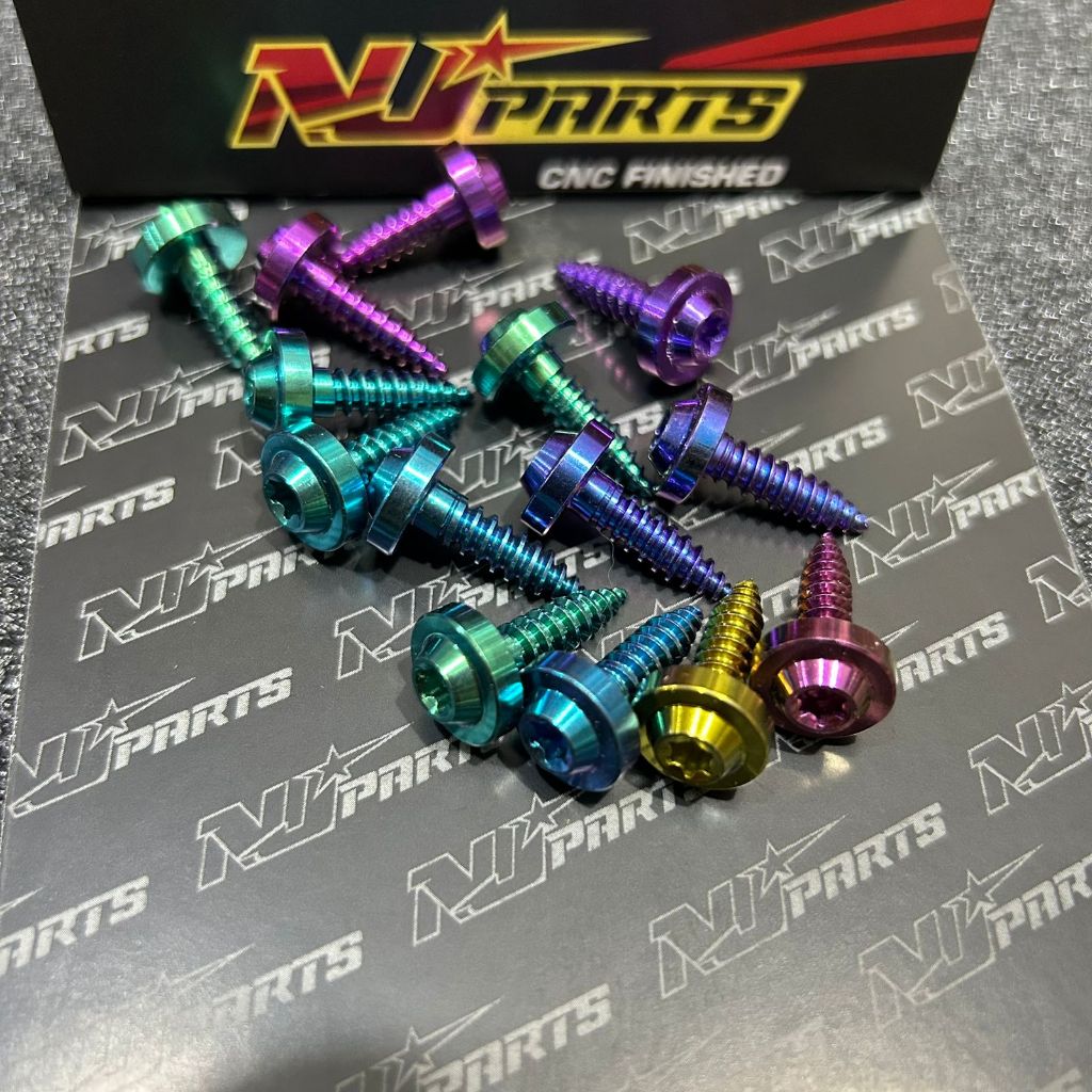 NJPARTS ORIGINAL YAMAHA TITANIUM BODY BOLT ราคาต่อหน่วย BODY SCREW BOLT สําหรับ MIO, MX KING, NMAX, 