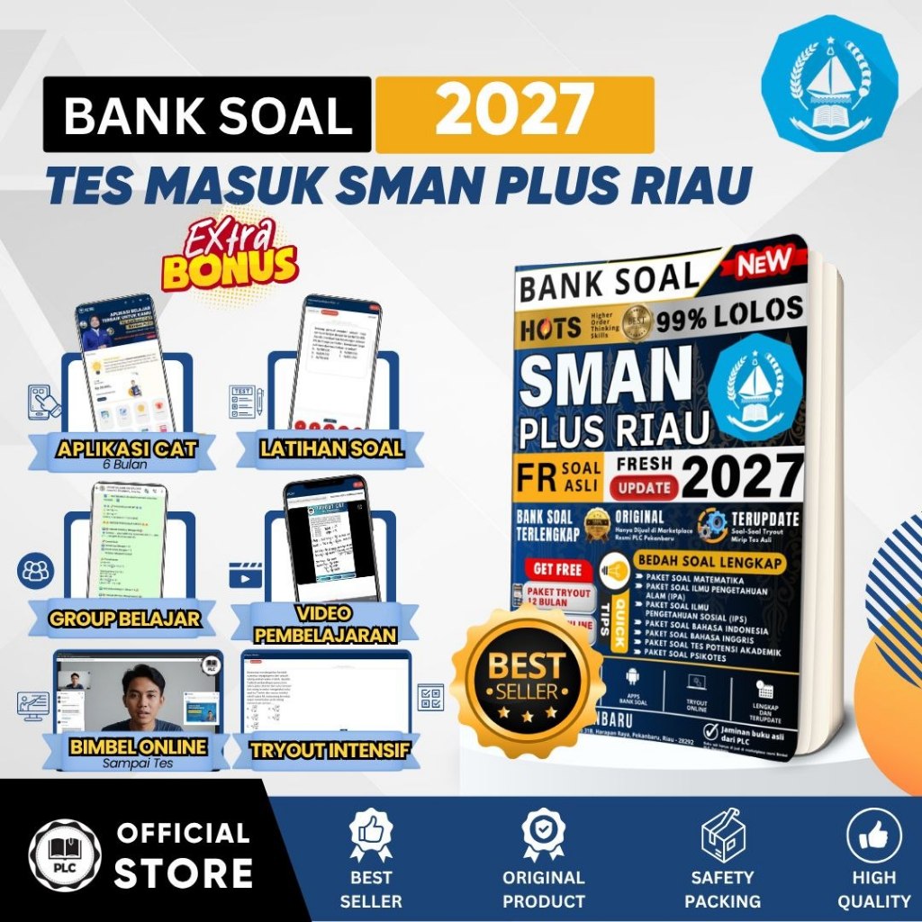 หนังสือธนาคารคําถาม SMAN Plus Riau 2027 + การสนทนา PLC ที่สมบูรณ์