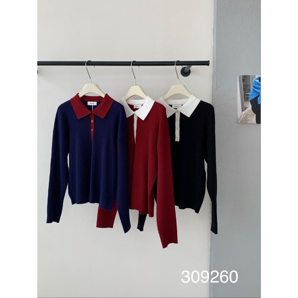 [LC] ONE-K 309260 เสื้อสเวตเตอร์ลําลองถัก
