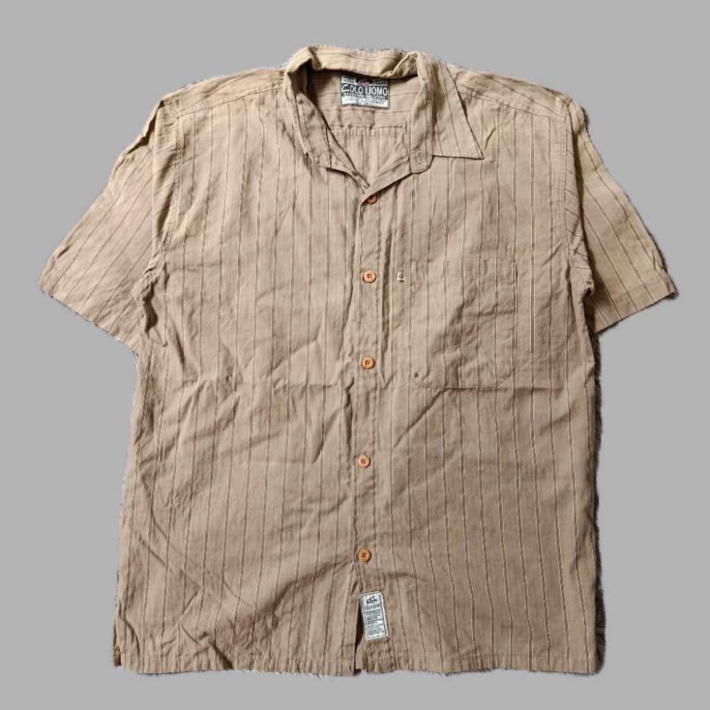 KEMEJA Preloved COLOUOMO เสื้อเชิ้ตแขนสั้นผู้ชาย รหัส WOW13