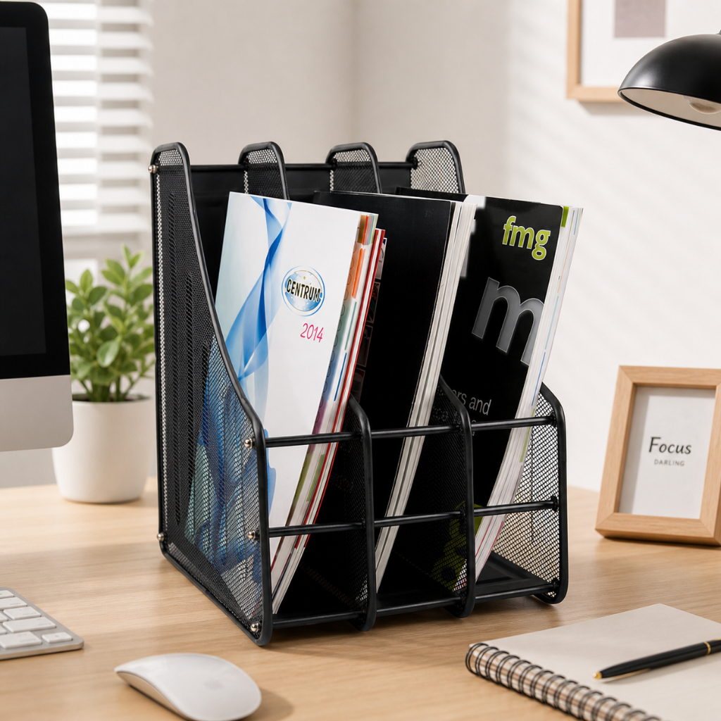 3 ชั้น IRON FILE BOX FILE SYSBOX TRIPLE LAYER TIER MAGAZINE CASE