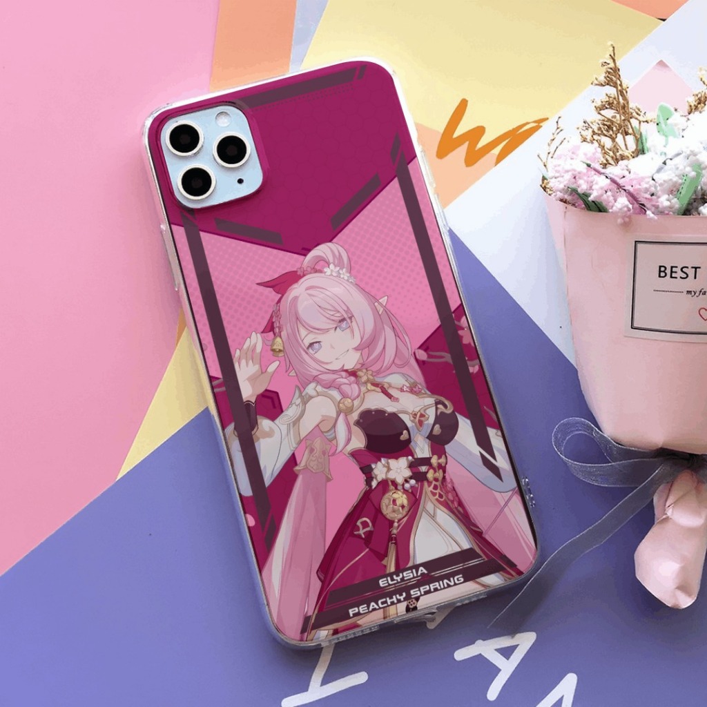เคสโทรศัพท์ตัวละคร HP Elysia Honkai Impact: ปลอกตัวละคร Elysia สําหรับโทรศัพท์ทุกประเภท