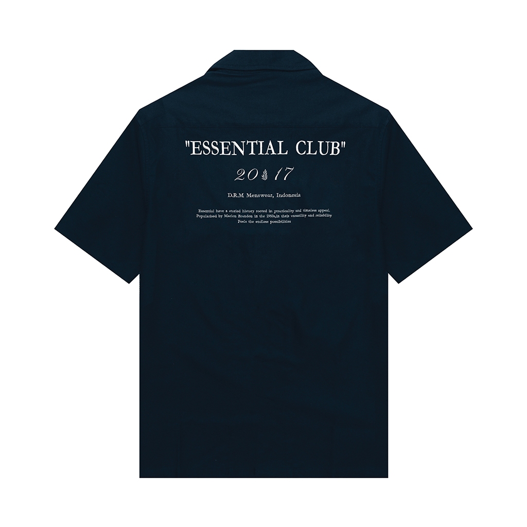 KEMEJA DRM Mens Oxford Essential Premium Cotton Shirt / Short Sleeve Oxford Shirt / Oxford Essential