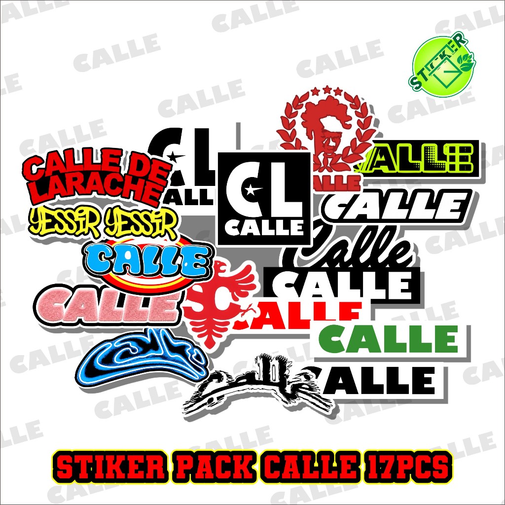 CALLE PACK STICKERS COOL CALLE PACK STICKERS เฉพาะจุด 17 ชิ้น