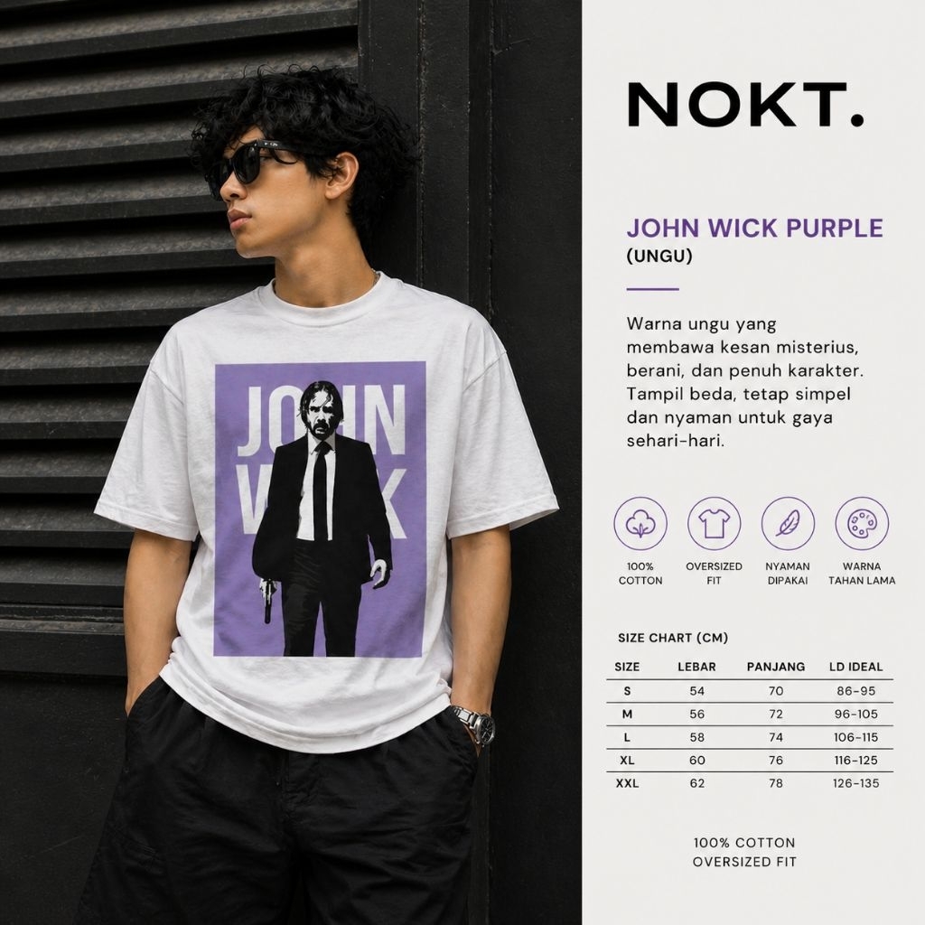 เสื้อยืด John Wick Movie 2024 | เสื้อยืดฟิล์มแอ็คชั่นย้อนยุคผ้าฝ้าย Unisex