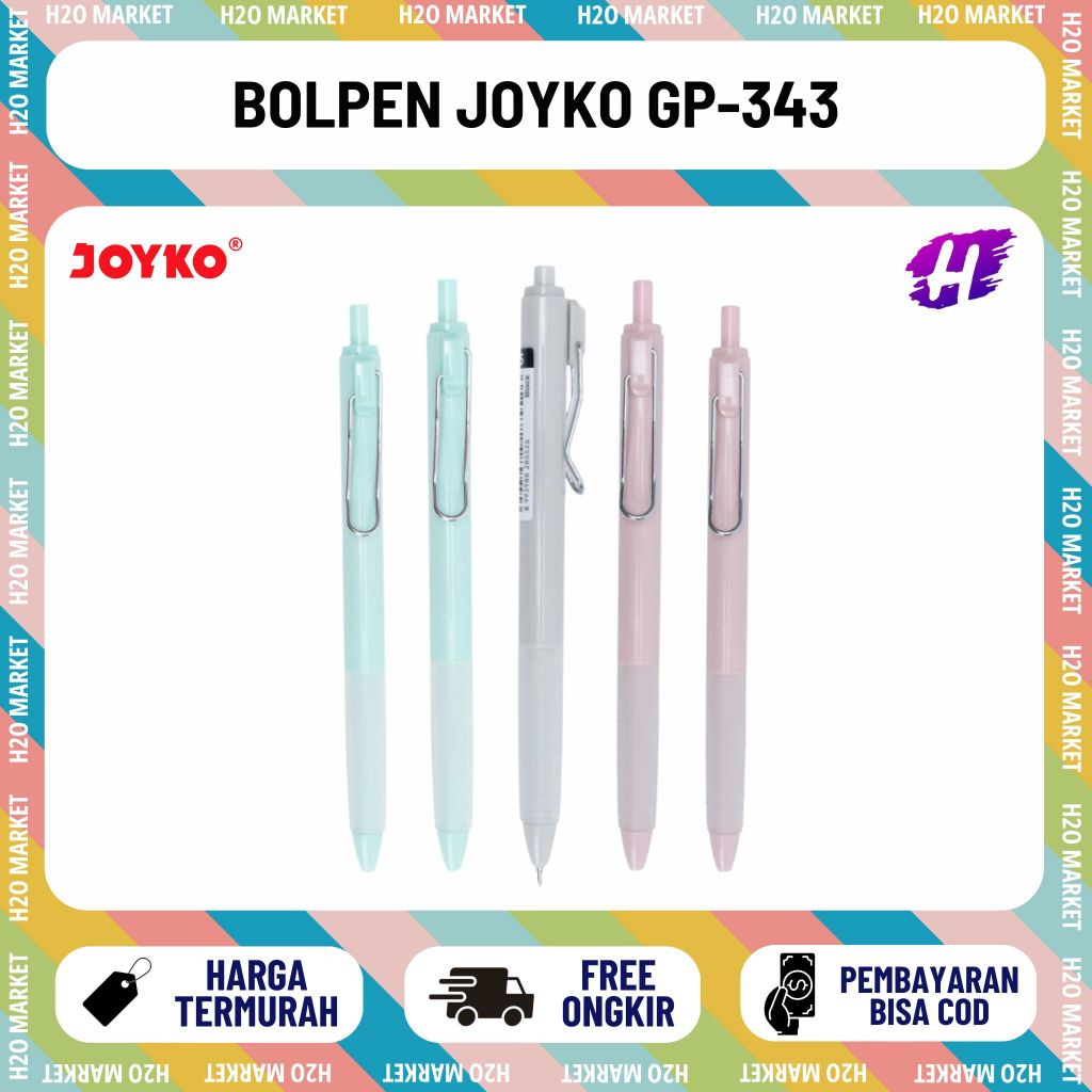 [H2O] Gel Pen Joyko GP-343 Pasuteru Gel Pen 0.5 mm