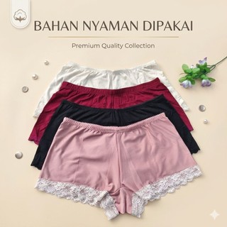 3Pcs HOTPAN POLOS CD Jupe Polos // Celana Dalam Jumbo / Celana Pendek Wanita Polos