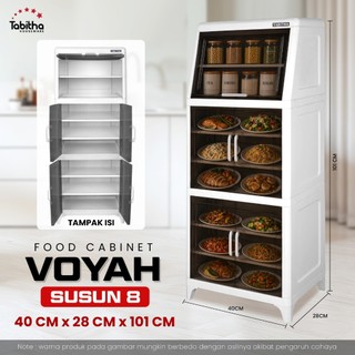 Tabitha Lemari Makanan Tertutup Rak Display Makanan Food Storage Cabinet Anti Serangga Tabitha Voyah