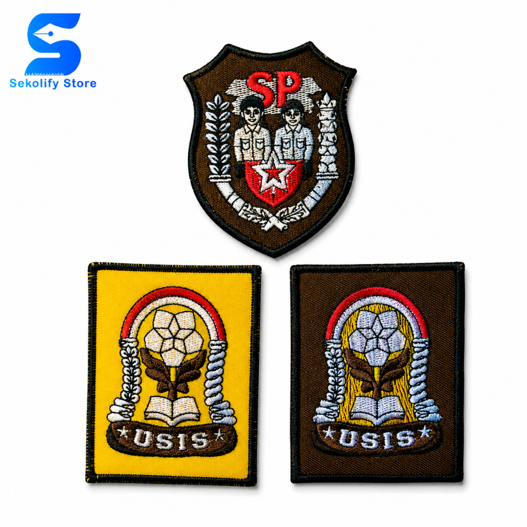 KEMEJA Bad Emblem Bet Osis Elementary School Middle School High School Uniform Shirt Label เย็บปักถั