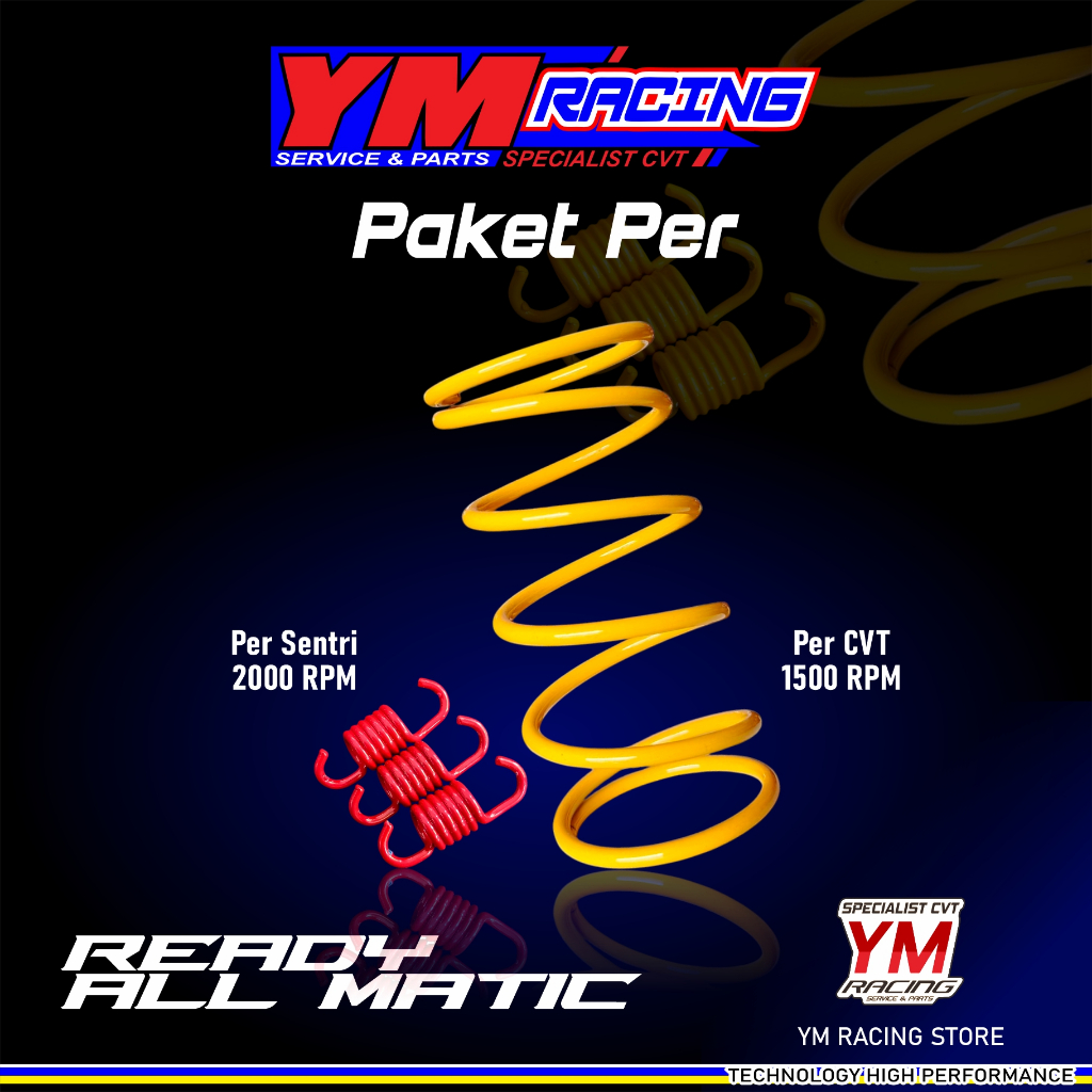 CVT 1500 RPM SPRING PACKAGE PLUS 2000 RPM CENTRI SPRING สําหรับรถจักรยานยนต์อัตโนมัติทั้งหมด / 1500 