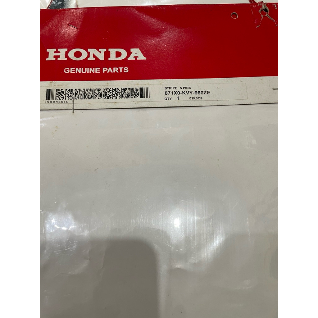 871X0KVY960ZE สติ๊กเกอร์ตัวซ้าย/ขวา สีชมพู Honda Beat คาร์บูเรเตอร์