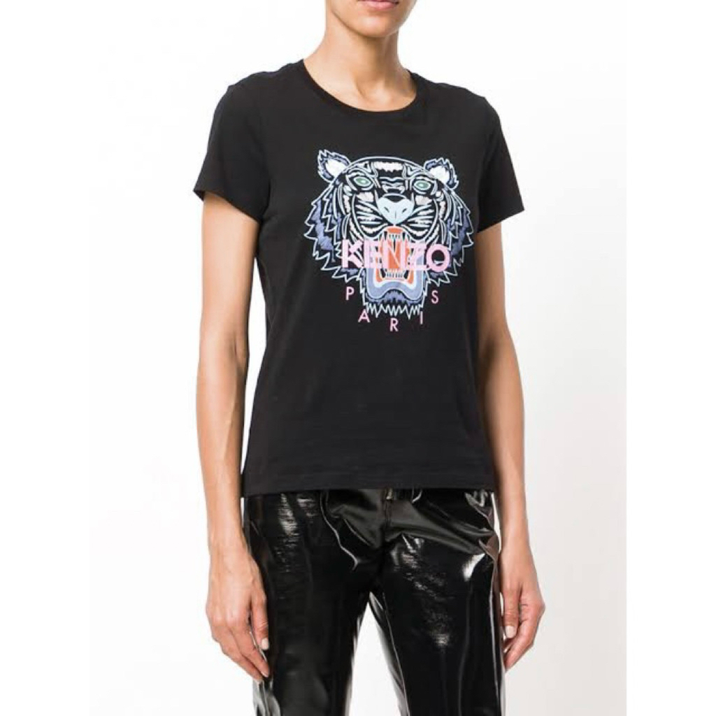 Kenzo Women Tiger T-Shirt เสื้อยืดผู้หญิง Black / Kenzo