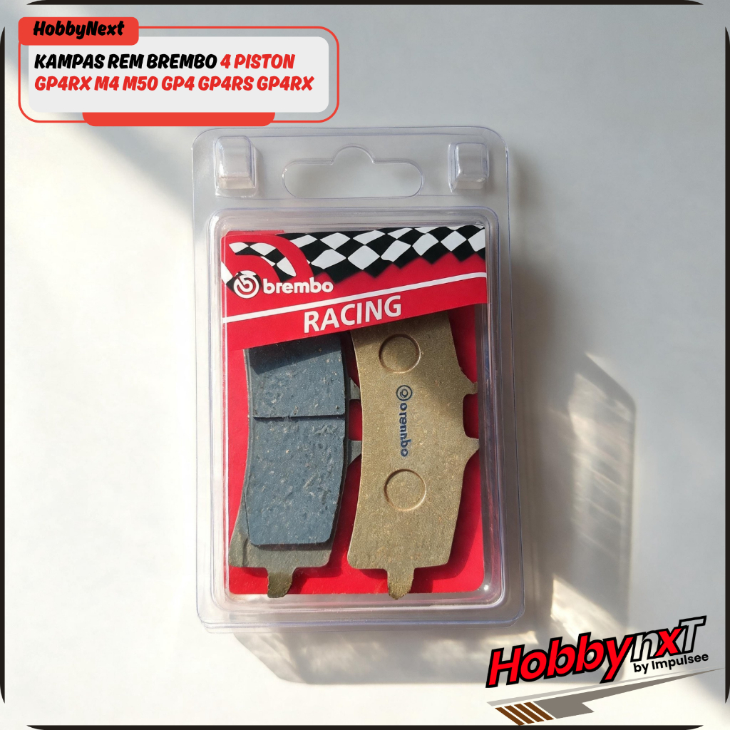 HobbyNext - ผ้าเบรค 4Piston ผ้าเบรค GP4RX M4 M50 GP4 GP4RS ผ้าเบรกคาลิปเปอร์ เกรดสูง