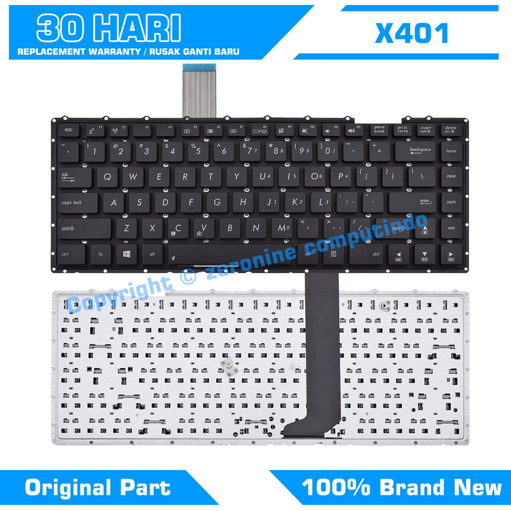 แป้นพิมพ์ Asus X401 X401A S401 S401A S401U F401A F401U Y481 Y481L