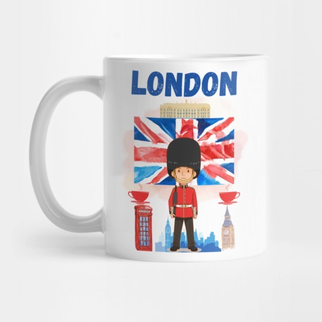 Cool London Vibes, I Love London UK, London - แก้วชา Landmark