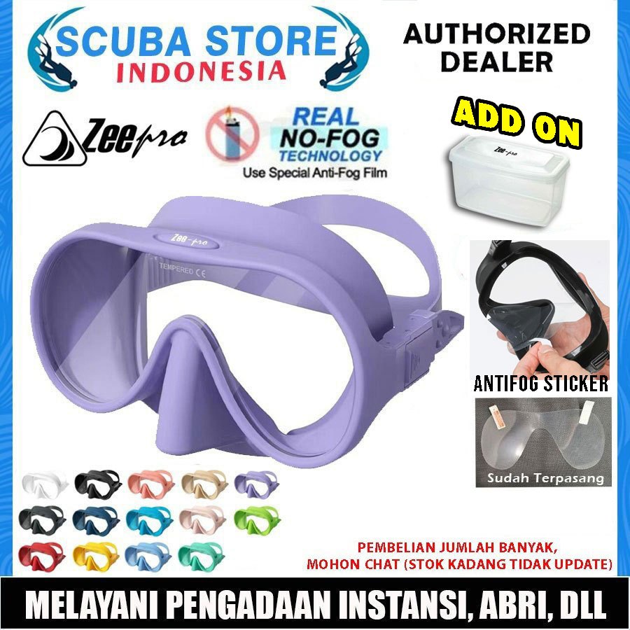 Zeepro M1 Frameless หน้ากากดําน้ําคัดลอก Hollis ดําน้ําดูปะการัง Anti-Fog หน้ากาก Antifog ไม่มีหมอกด