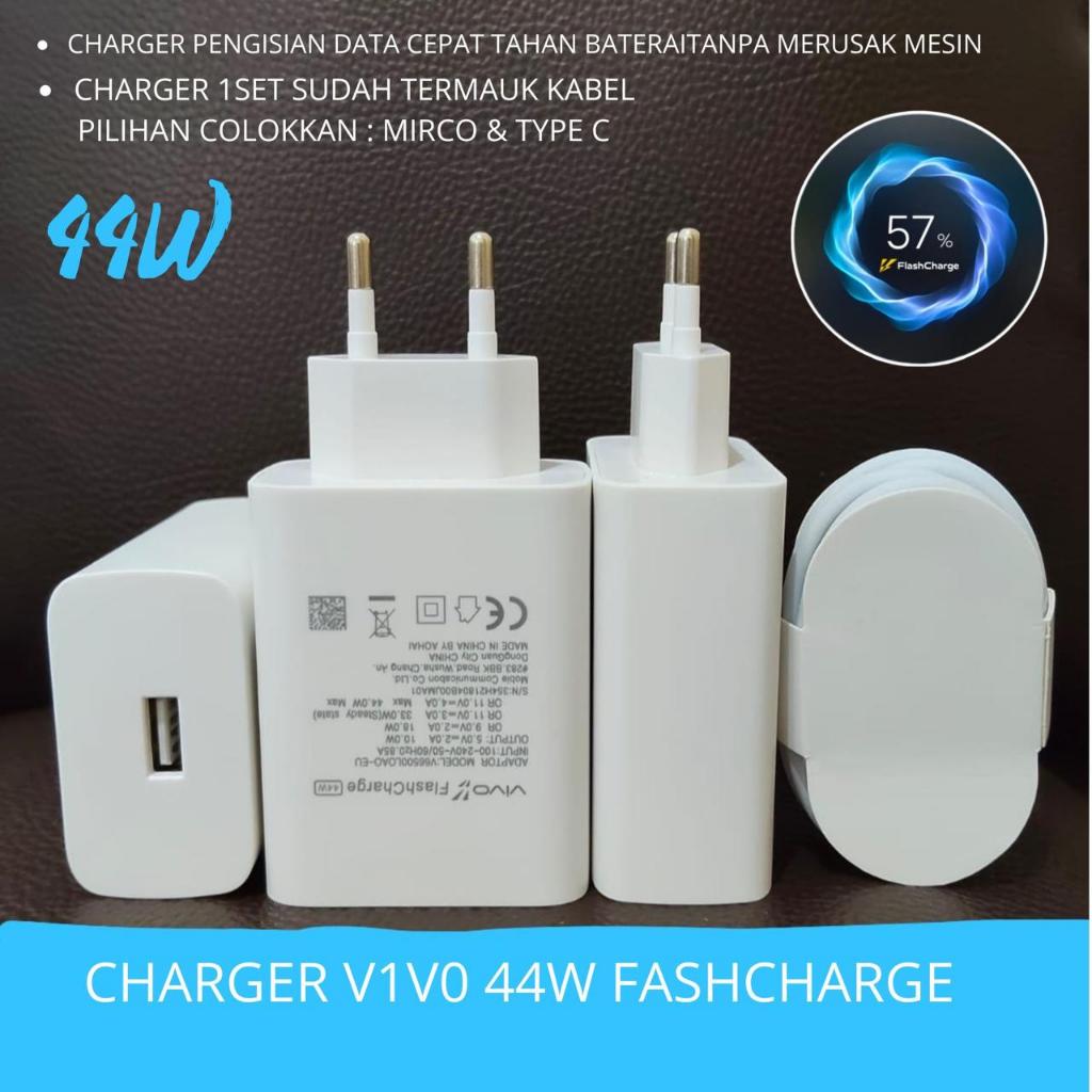Vivo Type c 44W Fast Charger Vivo V23 V21 V25pro original Casan Adapter Vivo 44W Charger Casan Vivo 