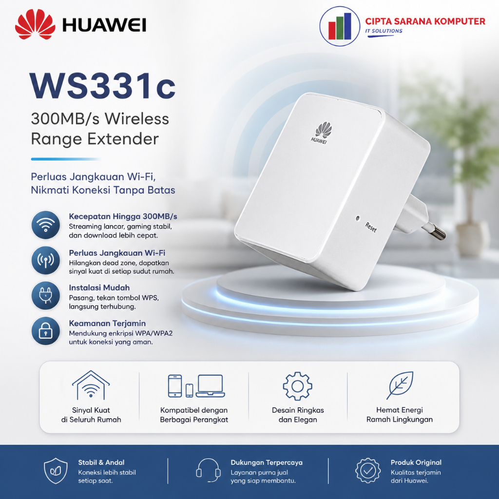 Huawei WS331C Range Extender Wifi - ต้นฉบับใหม่