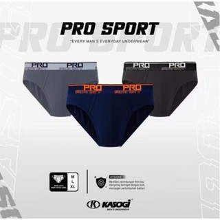 Celana Dalam Pria KASOGI PRO SPORT ( 3 Pcs ) M L XL XXL