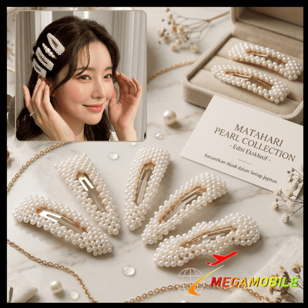 MM กิ๊บติดผมมุก Elegance กิ๊บติดผมมุกแฟชั่นกิ๊บติดผมสําหรับผู้ใหญ่ผู้หญิงตกแต่งผม