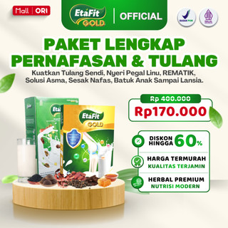 Etafit Paket Lengkap Solusi Nyeri Tulang Sendi, Pegal Linu, REMATIK, Asam Urat  Solusi Asma, Sesak Nafas, Batuk Anak Sampai Lansia - Susu Kambing Etawa Herbal Asli 100% Original