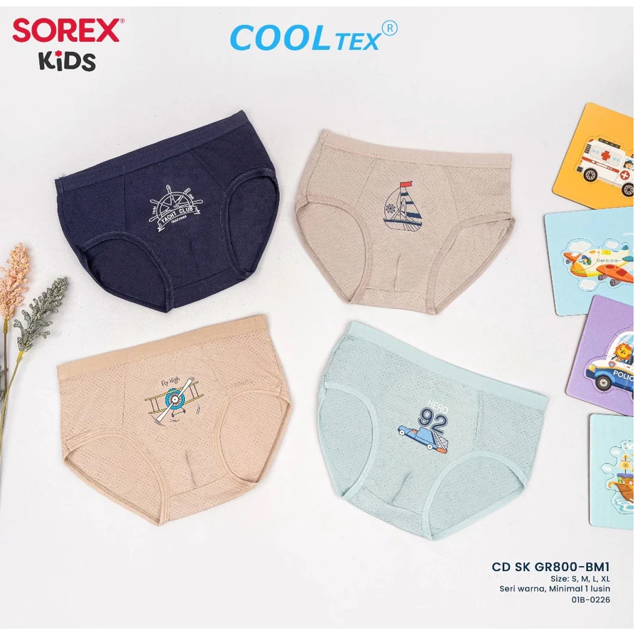 Sorex Kids Cooltex Brief Boys Adem GR 800 Sorex; GM 852-1
