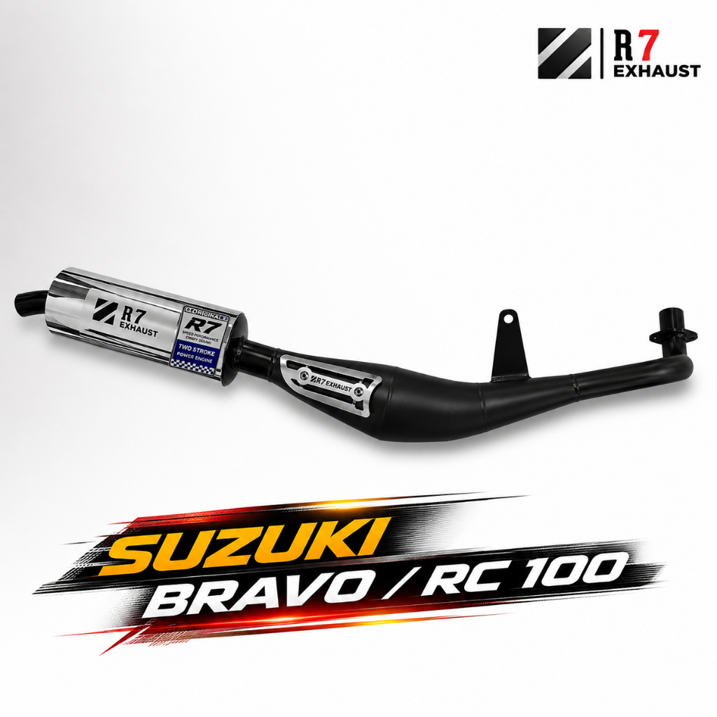 ท่อไอเสียมาตรฐาน Suzuki BRAVO / RC100 Jet Cooled Premium Cover R7