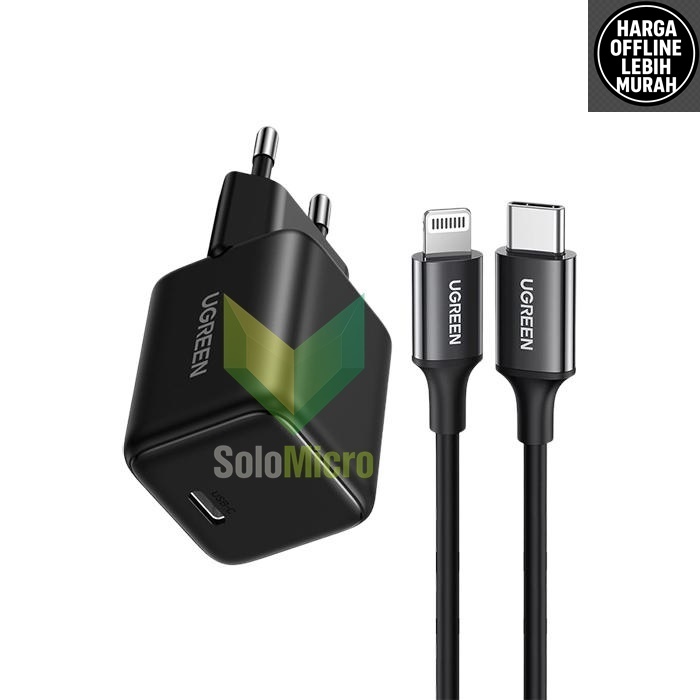 UGREEN 65003 Charger MFI PD Set Cable Type C to Lightning Fast Charging 20W