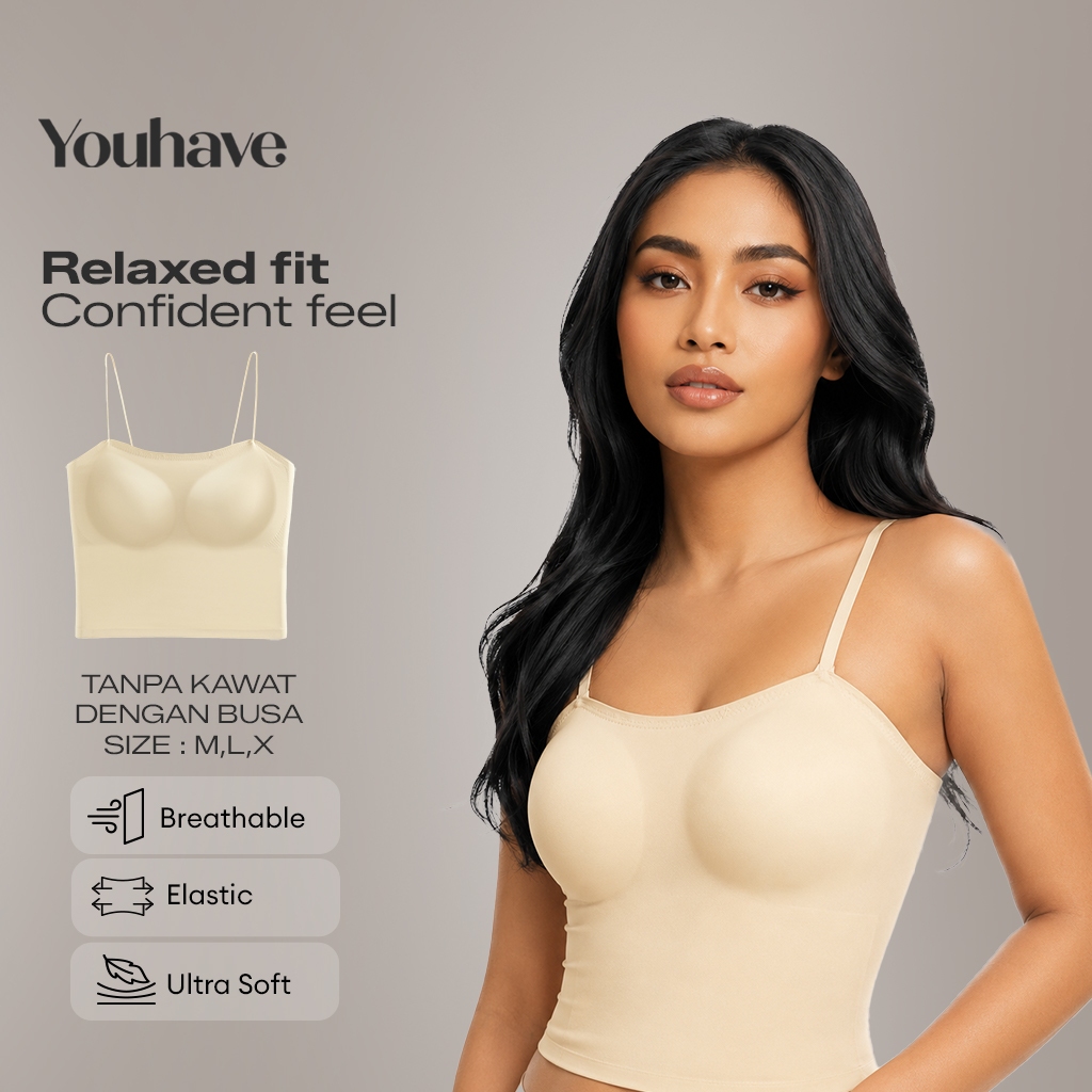 Youhave Tanktop Seamless Tank Top Bh โฟมไม่มีลวด Bralette กีฬา Bra ผู้หญิง Crop Top Padel Paddle 100