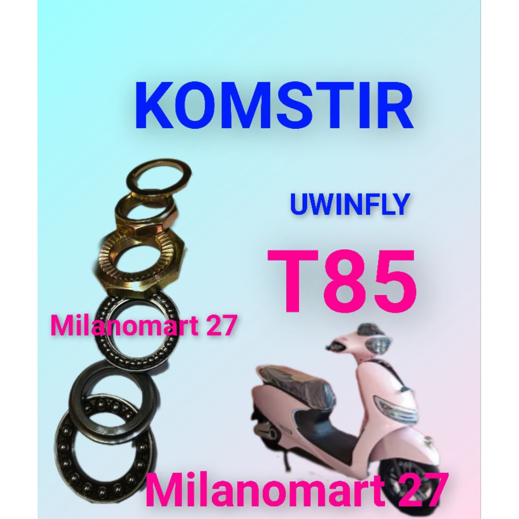 Uwinfly T85 รถจักรยานยนต์ไฟฟ้าพวงมาลัยกรวยชุดหูฟัง uwinfly T85 ไฟฟ้าจักรยาน kom Fork