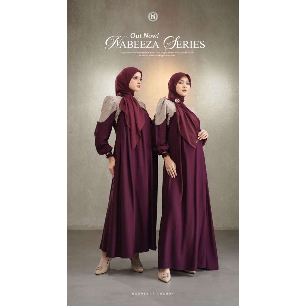 READY / NABEEZA SERIES NADEHEERA LUXURY NEWEST / เดรสอีดล่าสุด / ชุดแต่งงาน / เดรสสวย / เดรส Nadheer