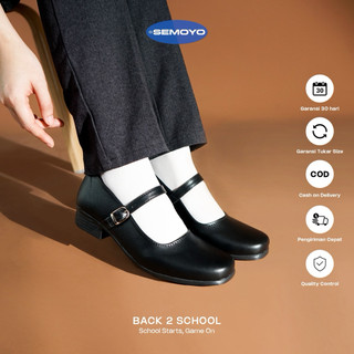 ZURA-Sepatu pantofel wanita paskibra hak 3cm