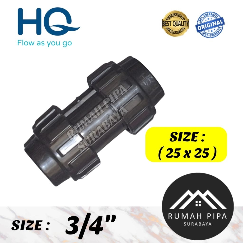 ถุงเท้า HDPE 25 25 / ถุงเท้า HDPE 3/4" การบีบอัด - HQ