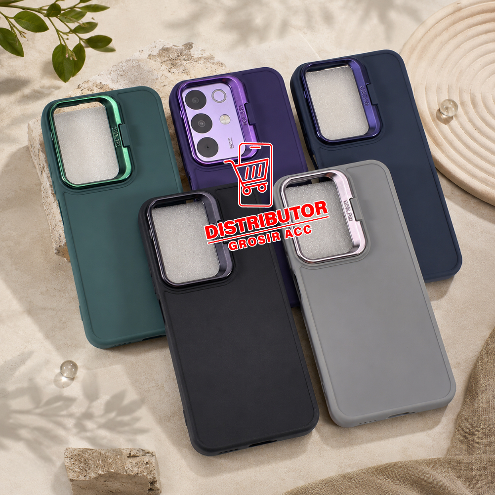 REALME C85 REALME C85 PRO CASE MACAROON STAND เคสกล้อง KICKSTAND กล้อง REALME C85 REALME C85 PRO